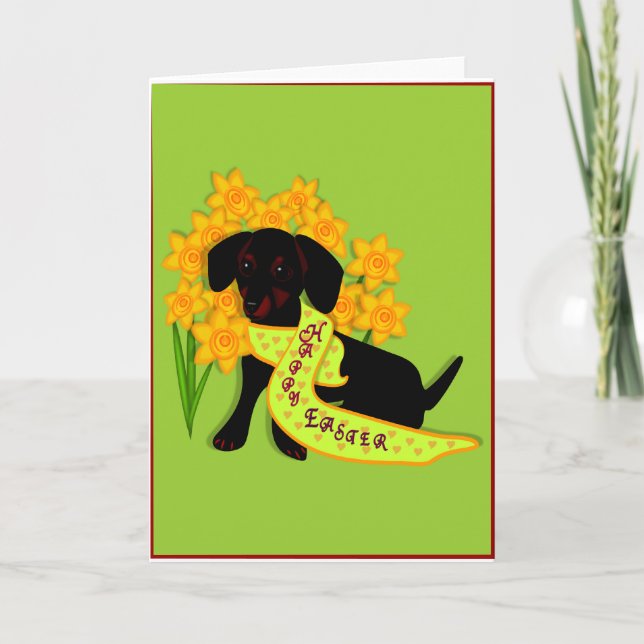 Tarjeta Festiva Saludos de Pascua (Anverso)