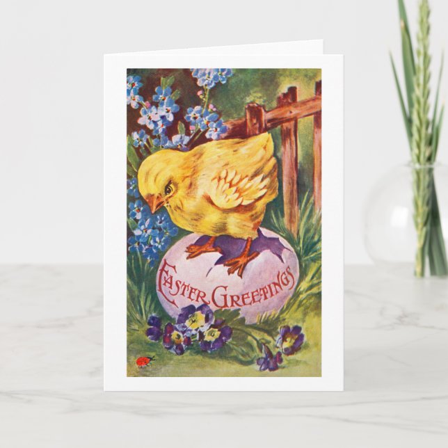 Tarjeta Festiva Saludos de Pascua (Anverso)