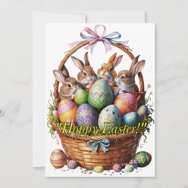 TARJETA FESTIVA SALUDOS DE PASCUA (Anverso)