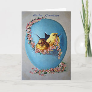 Tarjeta Festiva Saludos de Pascua 1909