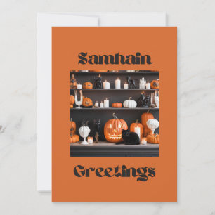 Tarjeta Festiva Saludos de Samhain 