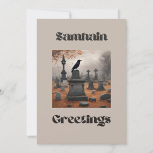 Tarjeta Festiva Saludos de Samhain