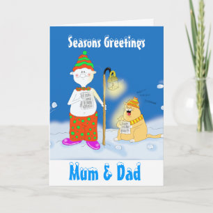 Tarjeta Festiva Saludos de Seasons