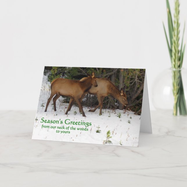 Tarjeta Festiva Saludos de temporada (Anverso)