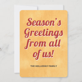 Tarjeta Festiva Saludos de temporada
