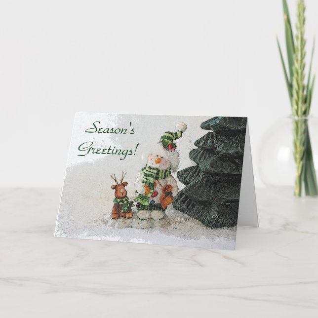 Tarjeta Festiva Saludos de temporada (Anverso)