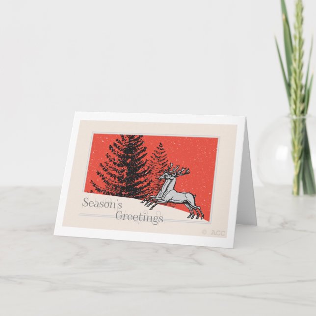 Tarjeta Festiva Saludos de temporada (Anverso)