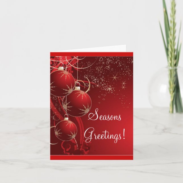 Tarjeta Festiva ¡Saludos de temporada! (Anverso)