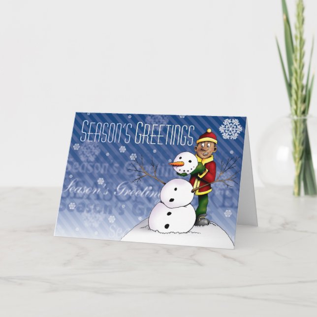Tarjeta Festiva Saludos de temporada (Anverso)