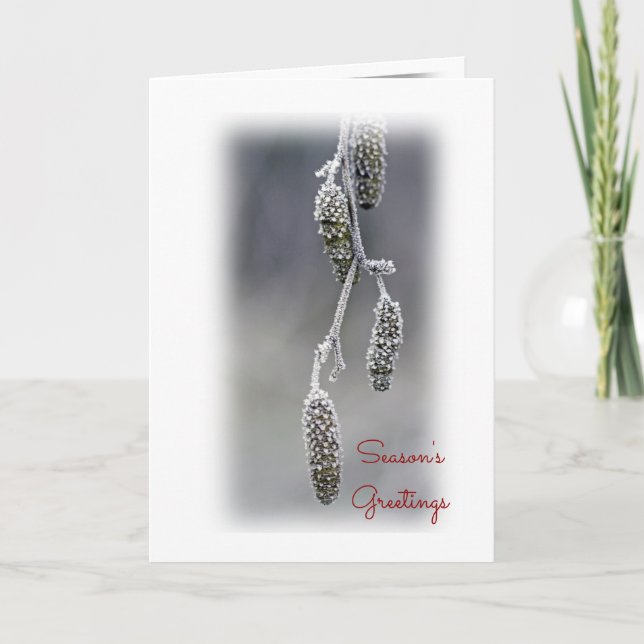 Tarjeta Festiva Saludos de temporada (Anverso)