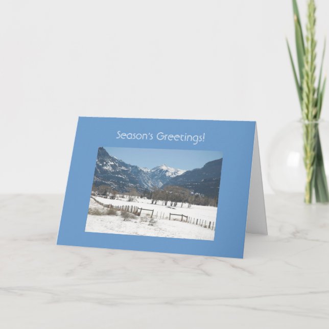 Tarjeta Festiva ¡Saludos de temporada! (Anverso)