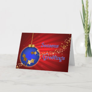 Tarjeta Festiva Saludos de temporada