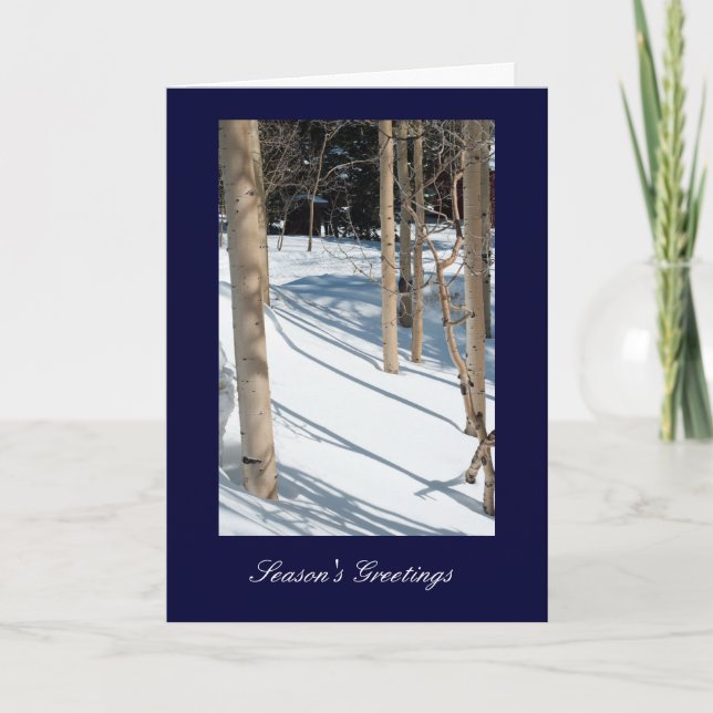 Tarjeta Festiva Saludos de temporada (Anverso)