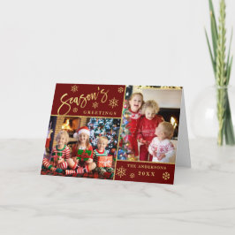 Tarjeta Festiva Saludos de temporada a Navidades 2 saludo FOTO