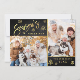 Tarjeta Festiva Saludos de temporada a Navidades 2 saludo FOTO