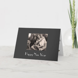Tarjeta Festiva Saludos de temporada, Año Nuevo feliz - Personaliz