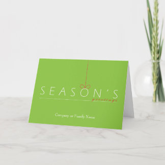 Tarjeta Festiva Saludos de temporada contemporánea