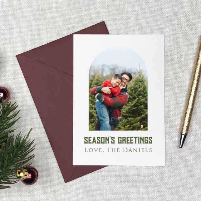 Tarjeta Festiva Saludos de Temporada de Arquitectura Moderna Mínim (Subido por el creador)