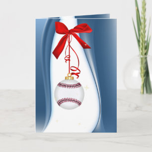 Tarjeta Festiva Saludos de temporada en el béisbol