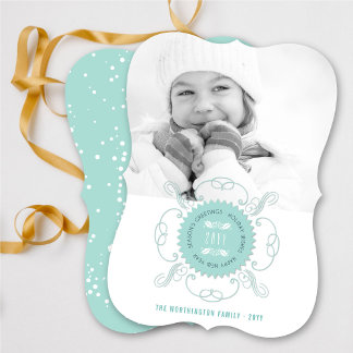 Tarjeta Festiva Saludos de temporada Feliz Año Nuevo foto del sell