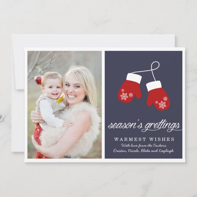 Tarjeta Festiva Saludos de temporada | NAVIDADES (Anverso)