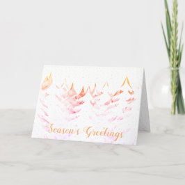 Tarjeta Festiva Saludos de temporada Nieve a Navidades blancos de 
