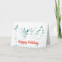 Tarjeta Festiva Saludos de temporada Nieve a Navidades blancos de 
