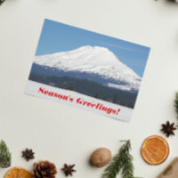 Saludos de temporada paisaje nevado de montaña