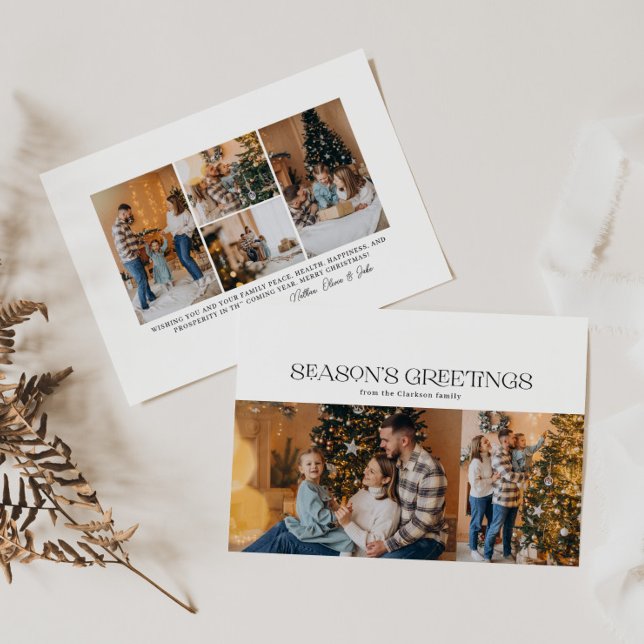 Tarjeta Festiva Saludos de temporada Tipografía 6 Foto (Subido por el creador)