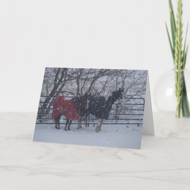 Tarjeta Festiva Saludos de vacaciones (Anverso)