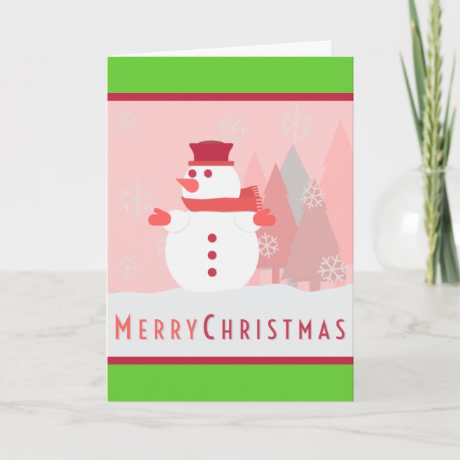 Tarjeta Festiva Saludos de vacaciones (Anverso)