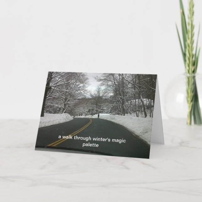 Tarjeta Festiva saludos de vacaciones (Anverso)