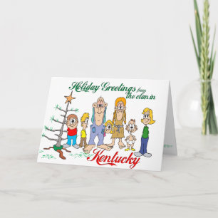 Tarjeta Festiva Saludos de vacaciones de Kentucky