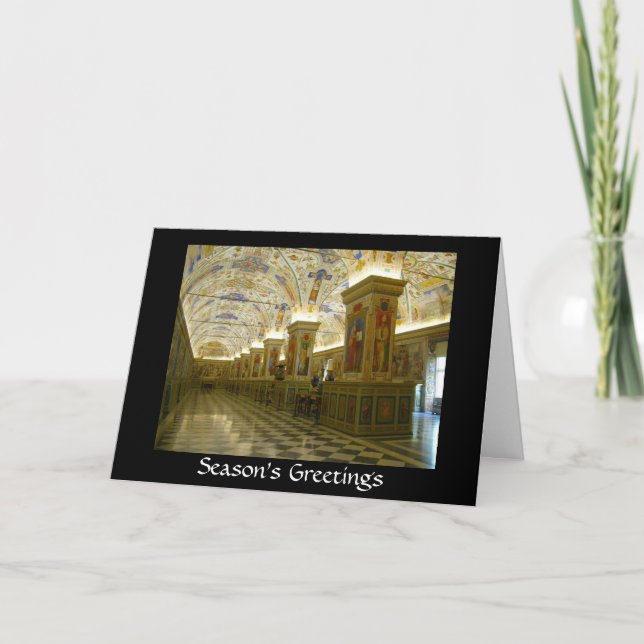 Tarjeta Festiva saludos de vatican (Anverso)