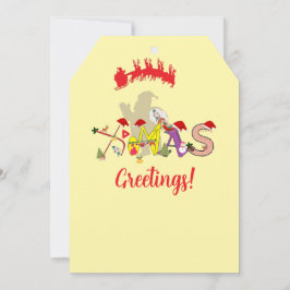 Tarjeta Festiva Saludos de X-mas