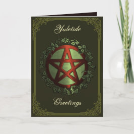 Tarjeta Festiva Saludos de Yule