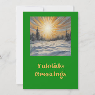 Tarjeta Festiva Saludos de Yule 