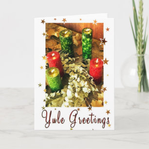 Tarjeta Festiva Saludos de Yule