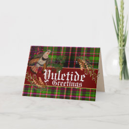 Tarjeta Festiva Saludos de Yuletide Northern Flicker