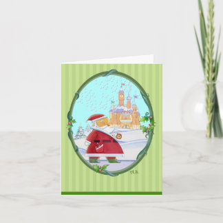 Tarjeta Festiva Saludos del castillo de Santa