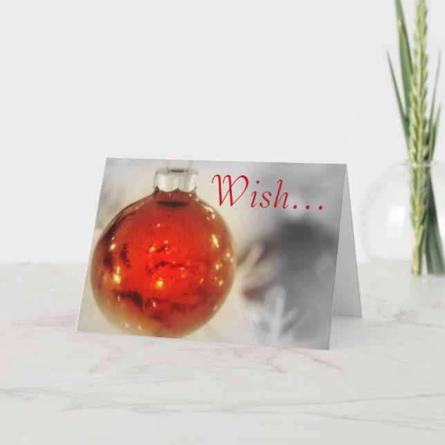 Tarjeta Festiva Saludos del deseo (Anverso)