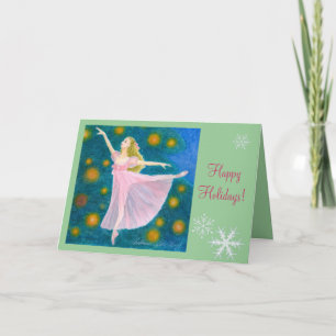 Tarjeta Festiva Saludos del día de fiesta del ballet - Clara