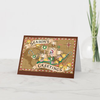 Tarjeta Festiva Saludos del pirata