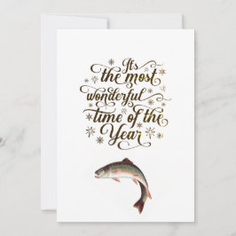 Tarjeta Festiva Saludos divertidos de temporada de pesca