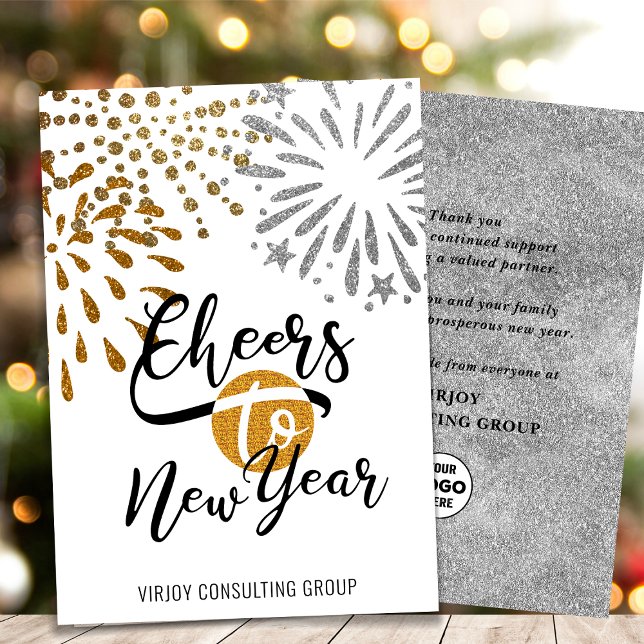 Tarjeta Festiva Saludos Festival de Año Nuevo Fuegos artificiales  (Subido por el creador)