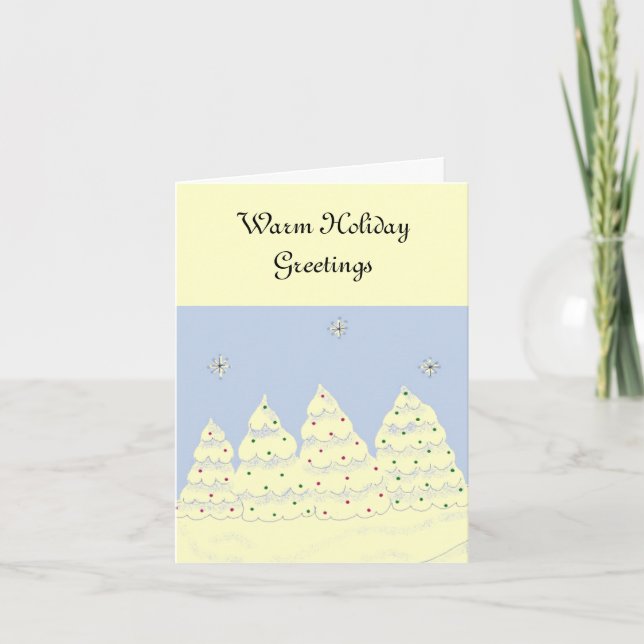 Tarjeta Festiva Saludos Navideños (Anverso)