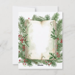 Tarjeta Festiva Saludos Navideños