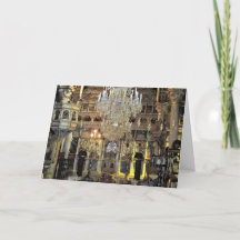 Saludos navideños al interior de una iglesia ortod