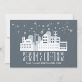 Tarjeta Festiva Saludos navideños en el negocio inmobiliario