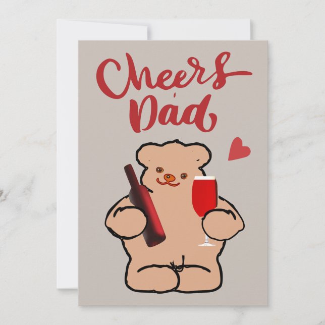 Tarjeta Festiva Saludos papá (Anverso)